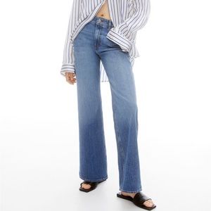 H&M high and wide jeans